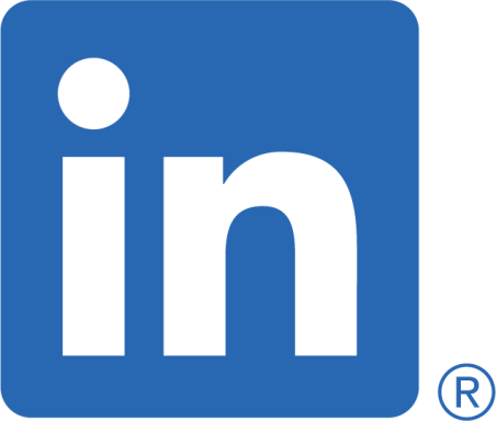 LinkedIn Blaues LinkedIn-Logo mit weißem, stilisiertem „in“.